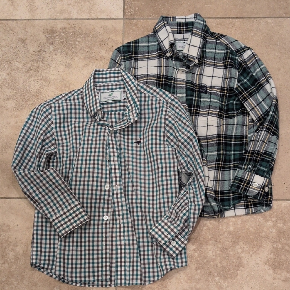 LIKE NEW LOT- Properly Tied Boys Dress Shirts, 4T